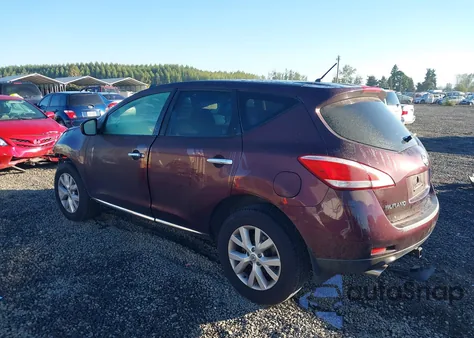 2013 Nissan Murano S z USA, uszkodzony, nr VIN JN8AZ1MWXDW323199